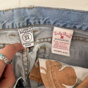 Distressed lucky brand jeans